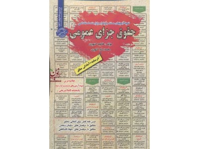 استخدامی حقوق جزای عمومی فاطمه کشوری انتشارات سامان سنجش