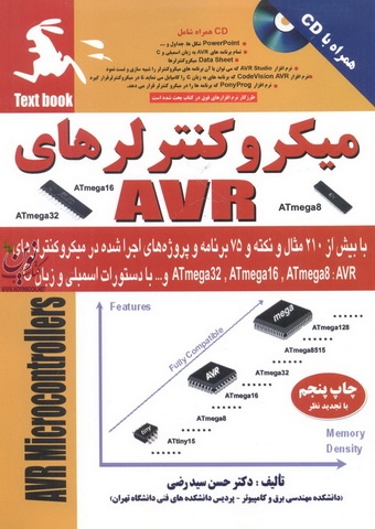 میکروکنترلرهای AVR با بیش از 210 مثال و نکته و 75 برنامه و پروژه های اجراشده حسن سیدرضی انتشارات دانشگاهی کیان
